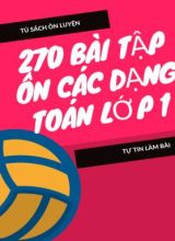 270 bài tập ôn các dạng toán Lớp 1